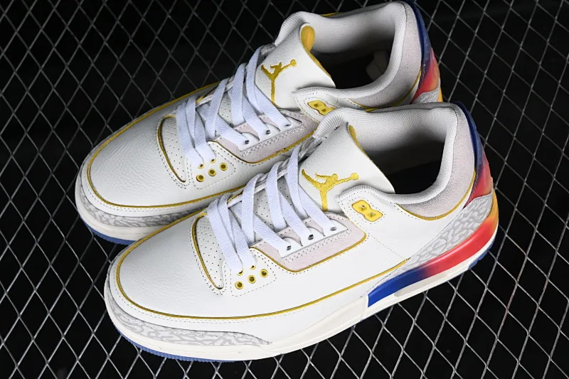 All categories Air Jordan Jordan series basketball shoes Air Jordan 3 J.Balvin x Air Jordan 3 Retro AJ3 Joe 3 rainbow gradient FN0344-901